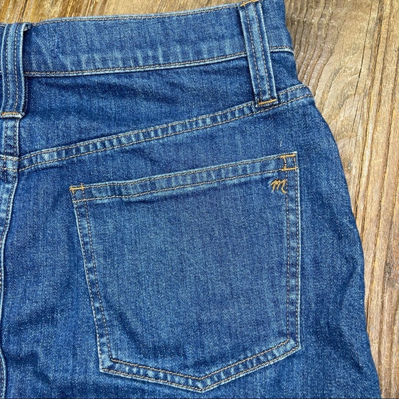 Madewell Stretch Denim Straight StepHem Mini Skirt Size 29 - Picture 11 of 14